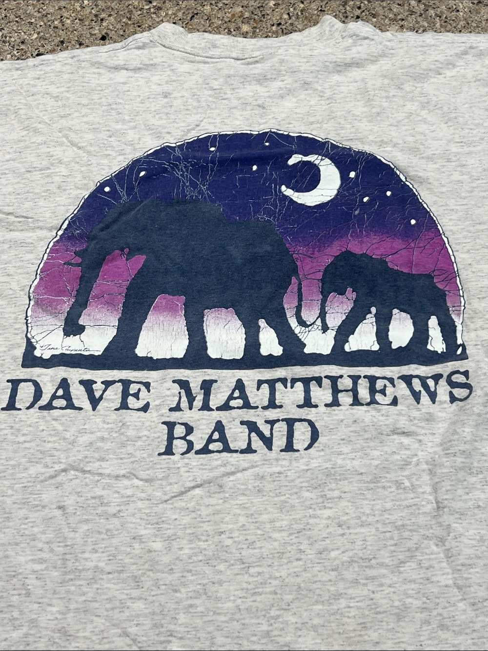 XL Dave Mathew’s band concert tee elephants USA made 100% cotton z21